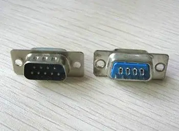 

50pcs 9 Pin D-SUB Male DB9M Female DB9F Solder Type Connector DB9