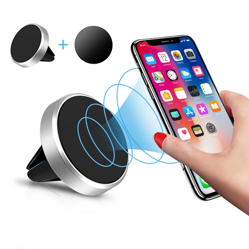 Car Phone Holder Magnetic Air Vent Mount Mobile Smartphone Stand