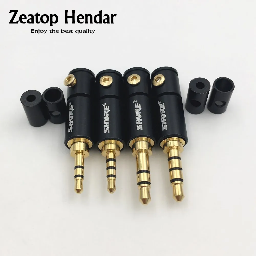 10Pcs 2.5 / 3.5 3 / 4 Pole Stereo Male Jack 2.5mm 3.5mm Audio Connector DIY Solder Adapter for Shure 2mm 4mm 6mm Cable - AliExpress