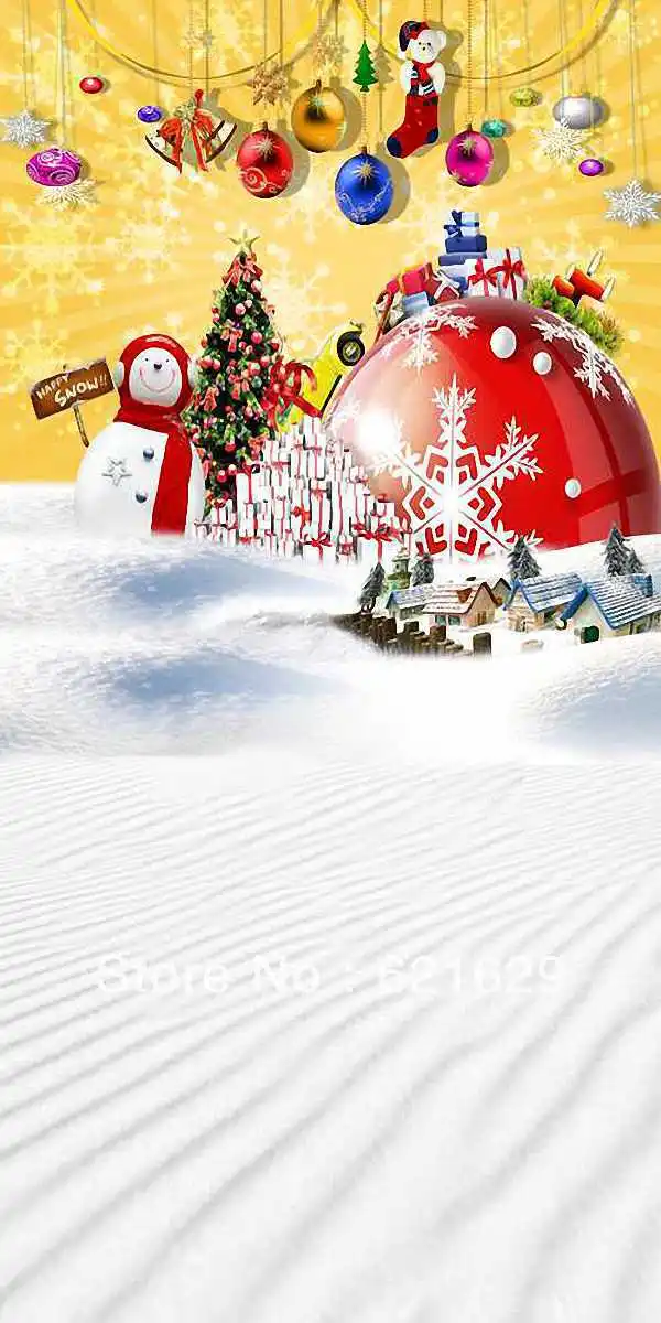 

Christmas decorations 10'x20' CP Computer-painted Scenic Photography Background Photo Studio Backdrop ZJZ-064
