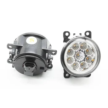 

2pcs Car Styling Round Front Bumper LED Fog Lights DRL Daytime Running Driving Yellow For Subaru Outback 2010-2012