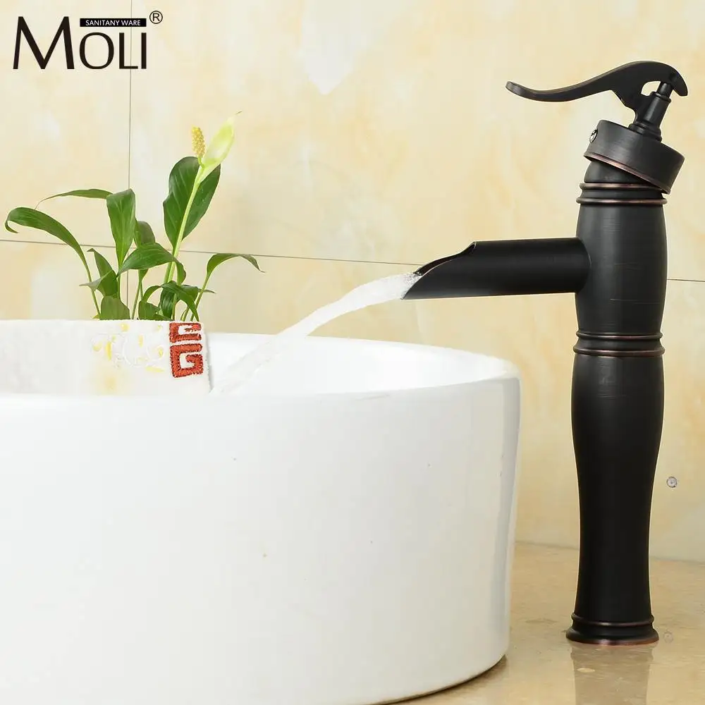 Buy Waterfall Antique Tall Faucets Black Waterfall Hot