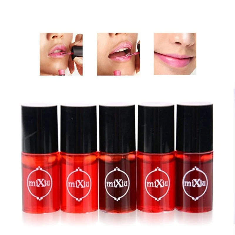 

Long Lasting Waterproof Lip Gloss Blush Face Water Tint Makeup Cosmetics Lipstick Liquid Dyeing Lip Gloss Blush Water