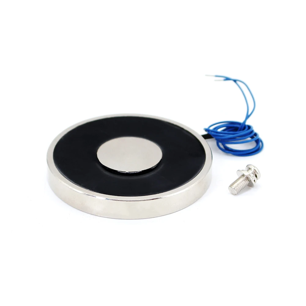 

70*10mm Suction 20KG DC 12V/24V solenoid electromagnet electric Lifting electro license plate Magnet Strong holder Cup DIY 12 v