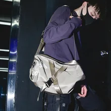 Хип хоп Tide бренд одно плечо мужская сумка через плечо большая емкость Ins супер огонь дорожная сумка модная женская спортивная сумка для спортзала