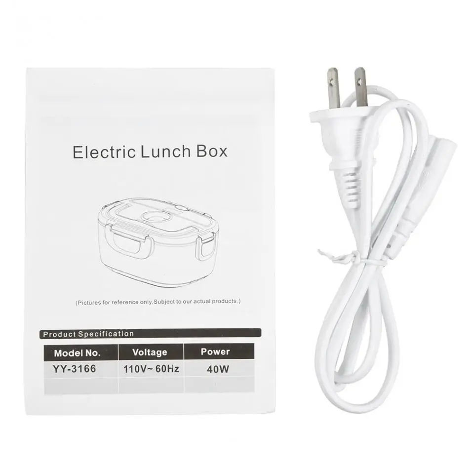 Электрический нагревательный Ланч-бокс портативный детский пищевой контейнер термос Ланч-бокс Bento box с столовыми приборами набор посуды для дома и офиса