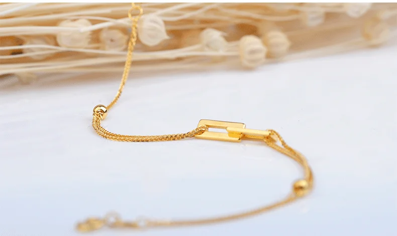 18 K браслет из чистого золота реального AU 750 массивный золотой браслет хорошие красивые высококлассные Модная классика вечерние Fine Jewelry