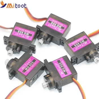

5pcs/lot Mitoot MG90S Metal gear Digital 9g Servo SG90 For Rc Helicopter pPlane Boat Car MG90 9G
