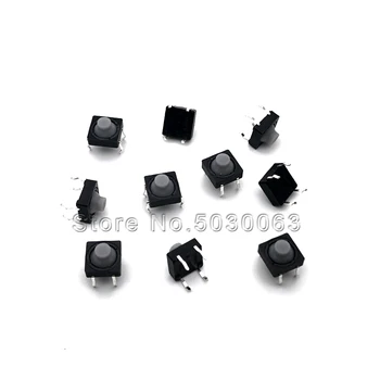 

100pcs/lot Silicone 8*8*5.5 Silent touch switch 4pin DIP micro button switch 8x8x5 brand new