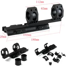 25,4 мм 30 мм прицела кольца QR Расширенный консольный QD крепления w/Авто Блокировка рельса для прицела тактическая, для охоты, для ружья прицела