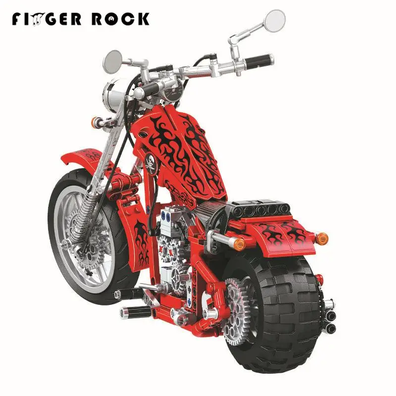 

Finger Rock Technic Harley Motorcycle Building Blocks Bricks Motorbike Boys Gift Toys for Children