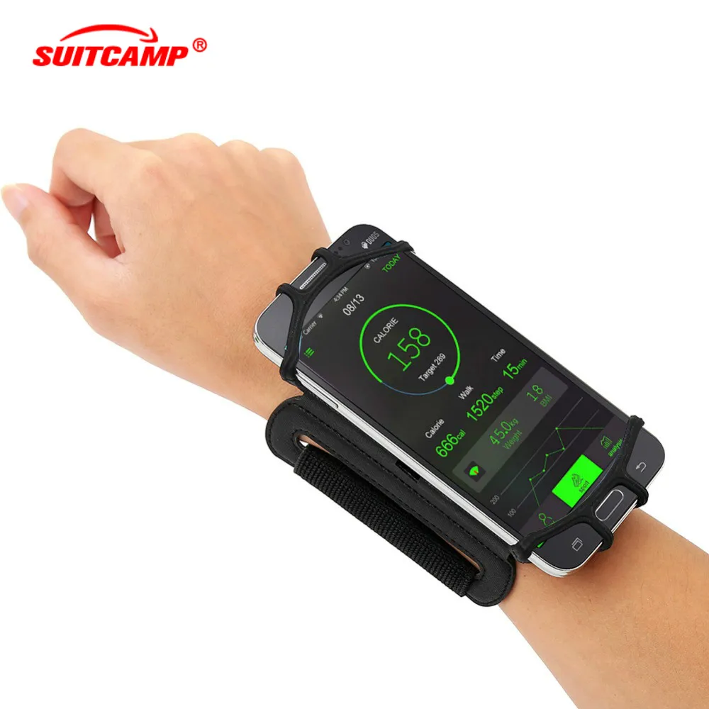 

Running Bag Men Women Armbands Touch Screen 4-5.5in Cell Phone Case Rotatable Running Belt Cycling Gym Arm Band Bag for IPhone