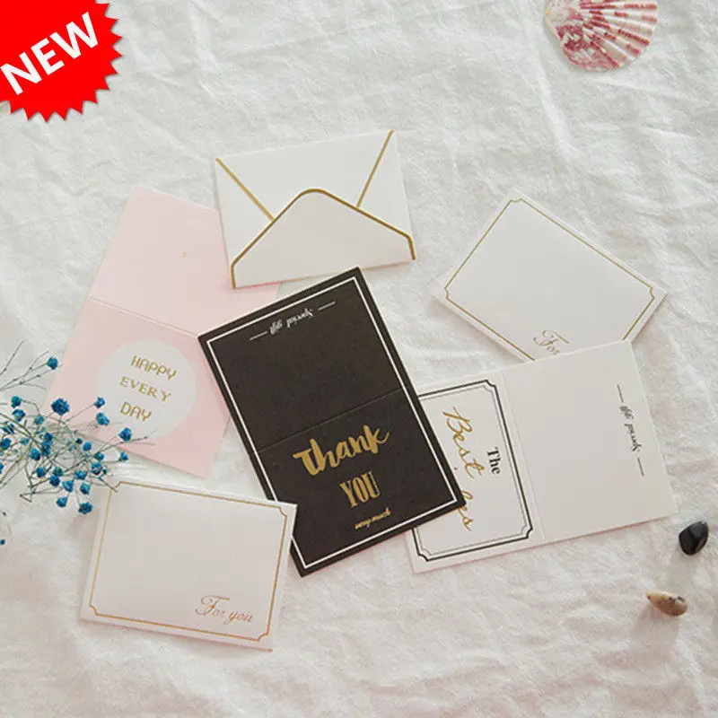 

10 Pcs Party Supplies Greeting/Thank you/Blessing Card Cards/Envelopes