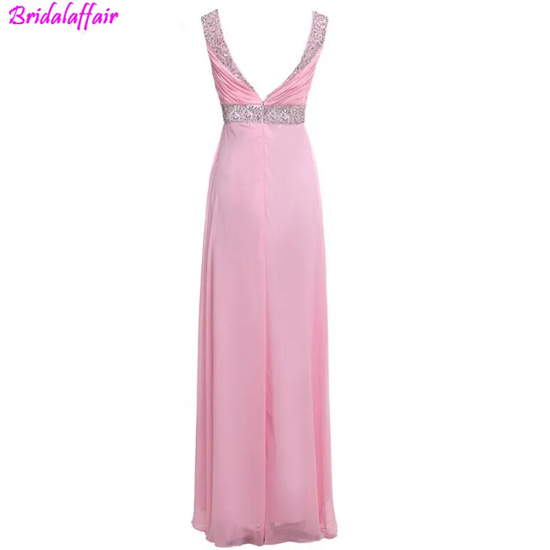 Sweetheart Backless Plus Size Prom Dresses 2019 A-line Pink Prom Dress Crystals Beaded Spaghetti Strap Evening Gown Party