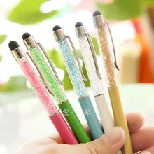 6 шт./лот дизайн моды шариковая ручка написано Алмазный кристалл 1.0 мм синими чернилами Шариковая ручка Мода лидер продаж