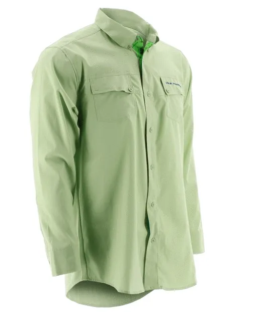 H k Для мужчин рыбалка рубашку с длинным рукавом Пеший Туризм рубашки Fast Dry UPF30 УФ дышащий Открытый Рыбалка Костюмы Для мужчин плюс Размеры S-2XL - Цвет: Green