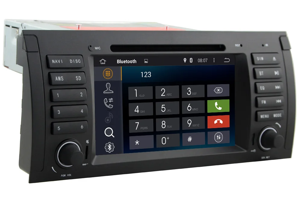 Cheap In Stock Quad Core 1024x600 HD Capacitive Touch Screen Car DVD for BMW E39 Android 7.1 E53  Wifi 3G Bluetooth Radio Canbus 24