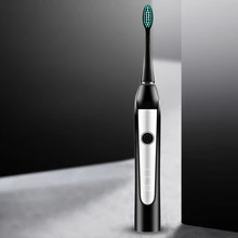 Звуковая электрическая зубная щетка сменная Электрическая Мойка USB перезаряжаемая Водонепроницаемая очистка полости рта инструмент с щеткой для мытья головы