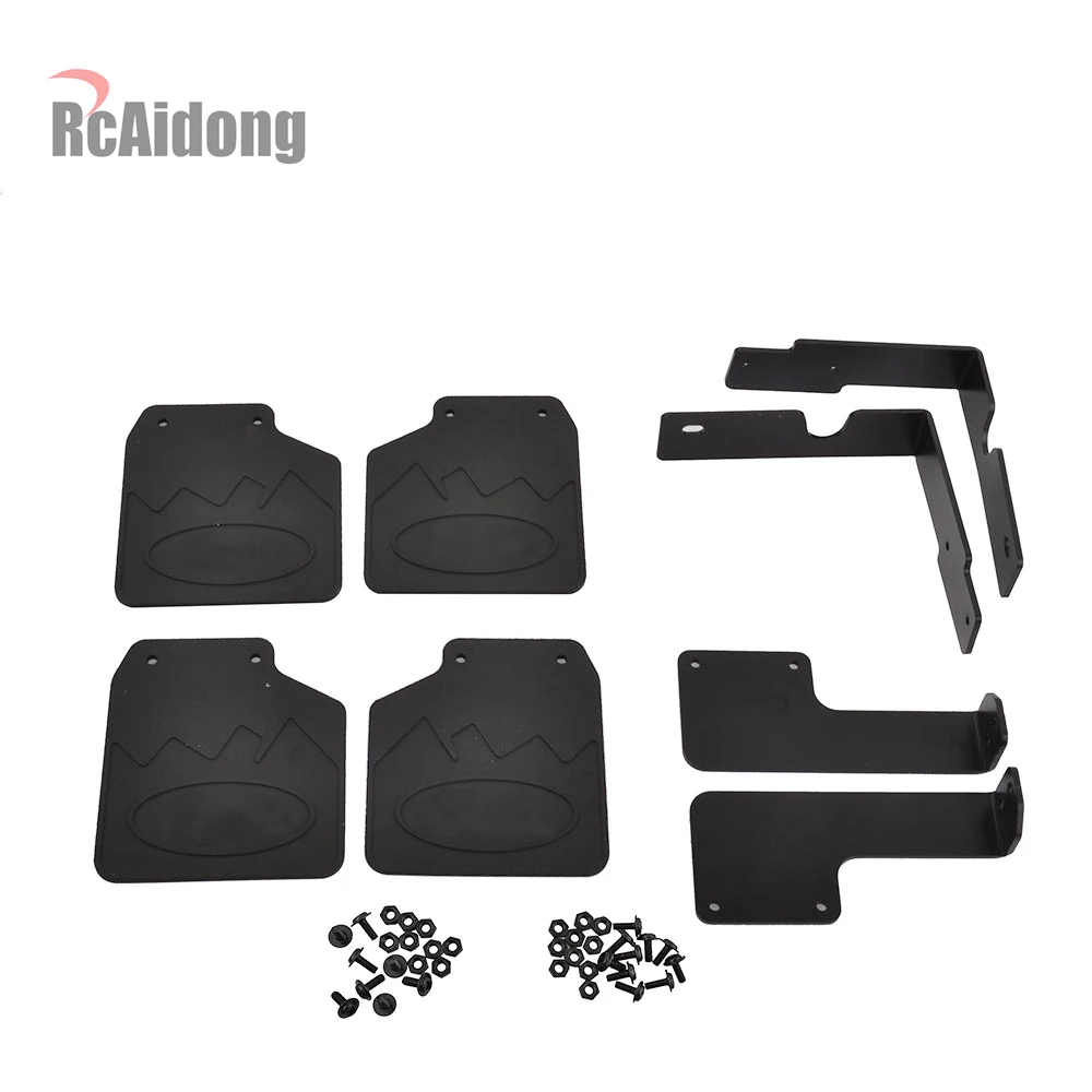 1 Set TRX4 Front & Rear Mud Flaps Rubber Fender Mudguard for 1/10 RC Crawler Traxxas TRX 4 82046-4 Ford Bronco Ranger XLT