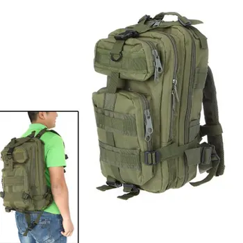 

2018 new fashion and good quality 30L Nylon Outdoor Sport Military Backpack Rucksacks Camping Hiking Trekking Bag Army Green