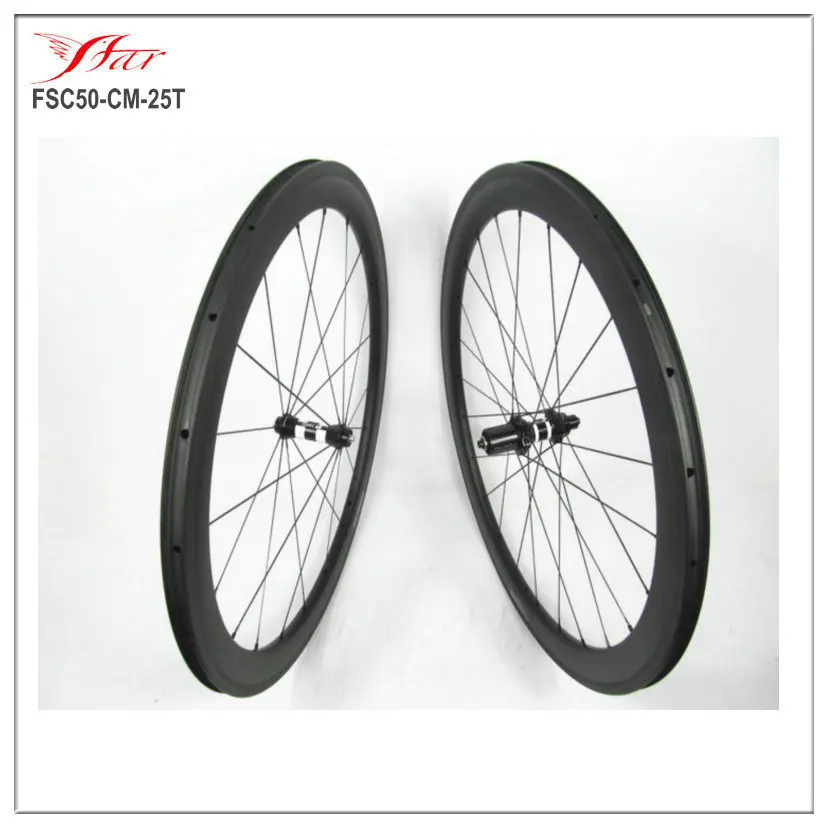 

Road bike wheelsets! 50mm clincher 25mm wide carbon wheels with DT350S straight pull+Sapim cx-ray spoke