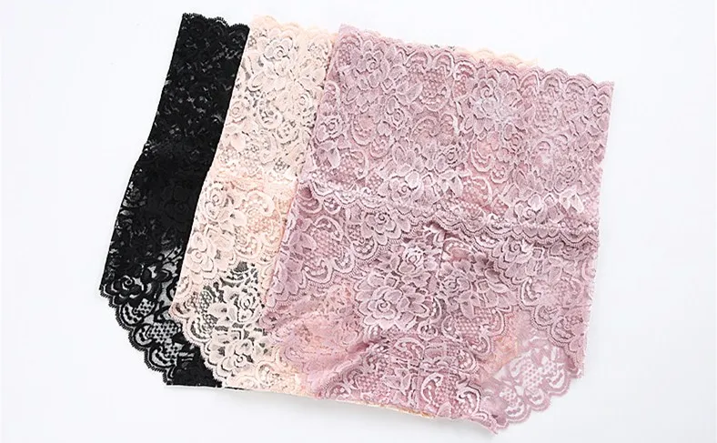 

Jian Peng Sexy Panties Women High Waist Lace Thongs shorts Ladies Hollow Out Underpants Imitation panty
