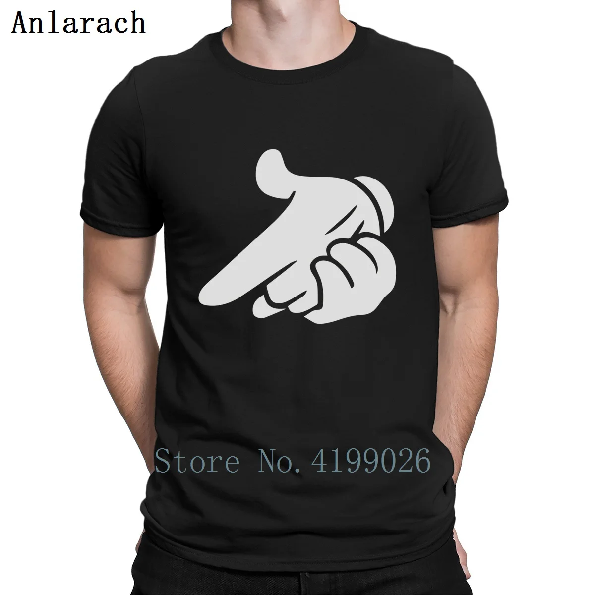 Best Mickey #039;s Hands Gun T Shirt Funny Casual Fun Gift Tops Mens Streetwear Shirt Customized Cotton Sunlight Novelty Funky
