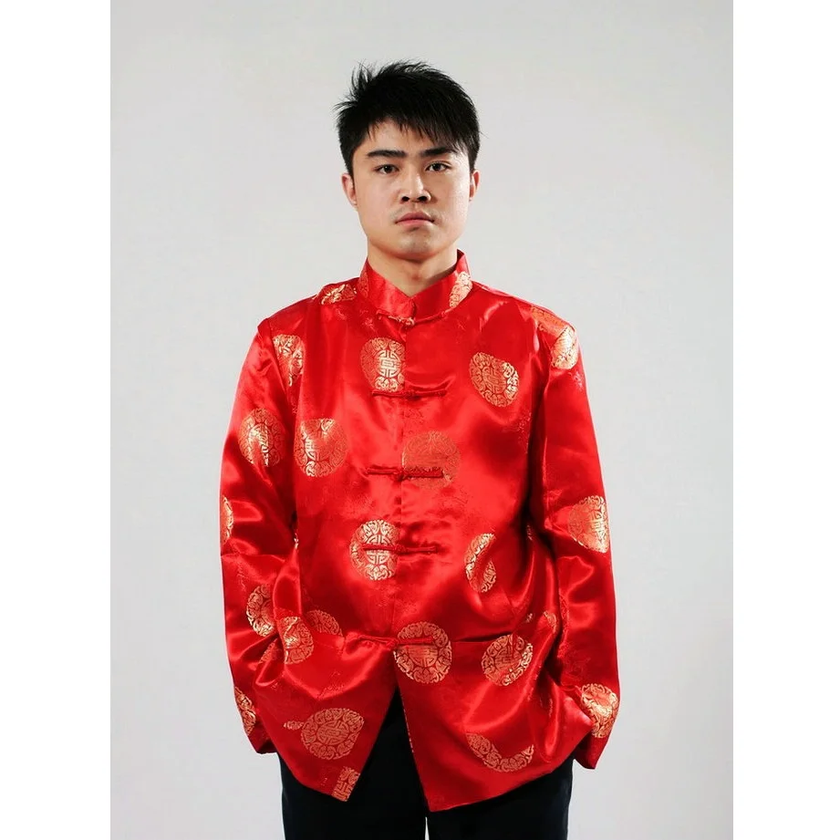 traditional chinese clothing for men Top tang suit New Year Gift Party