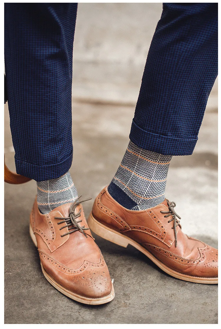 CHARLIE CAAMP2018 новые хлопковые высокие Ретро-линии модные оригинальные носки HY1042