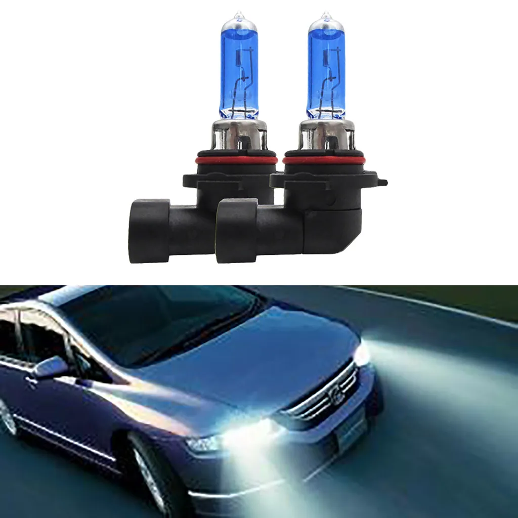 

kongyide car light 2pcs 9006 HB4 100W Halogen Light Bright White Car Headlight Bulbs Lamp AUTO LIGHT LAMP BULB 12V Vehicle light