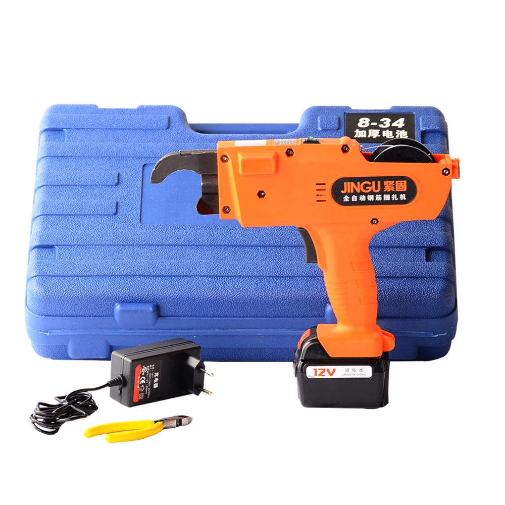 

12V Automatic Rebar Tying Machine Rebar tier Binding Machine Wire Knoting Cordless Lithium Battery Electric Tool