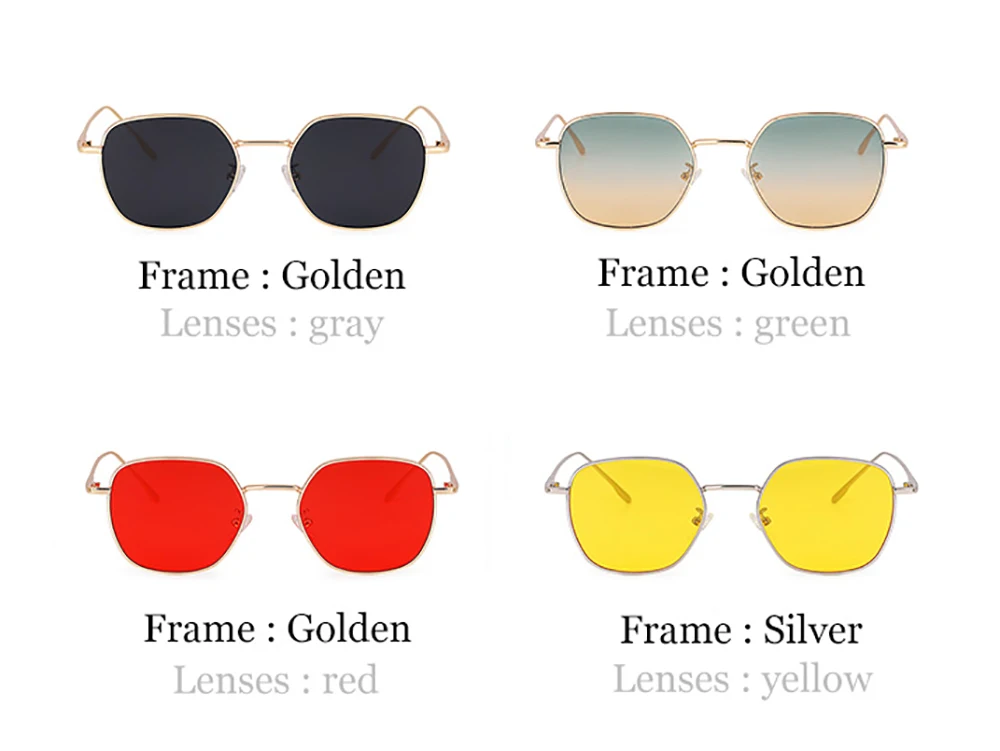 Солнцезащитные очки женские многоцветные стимпанк ностальгические ретро брендовый дизайн, Квадратные шнурки очки мужские Модные металлические очки UV400