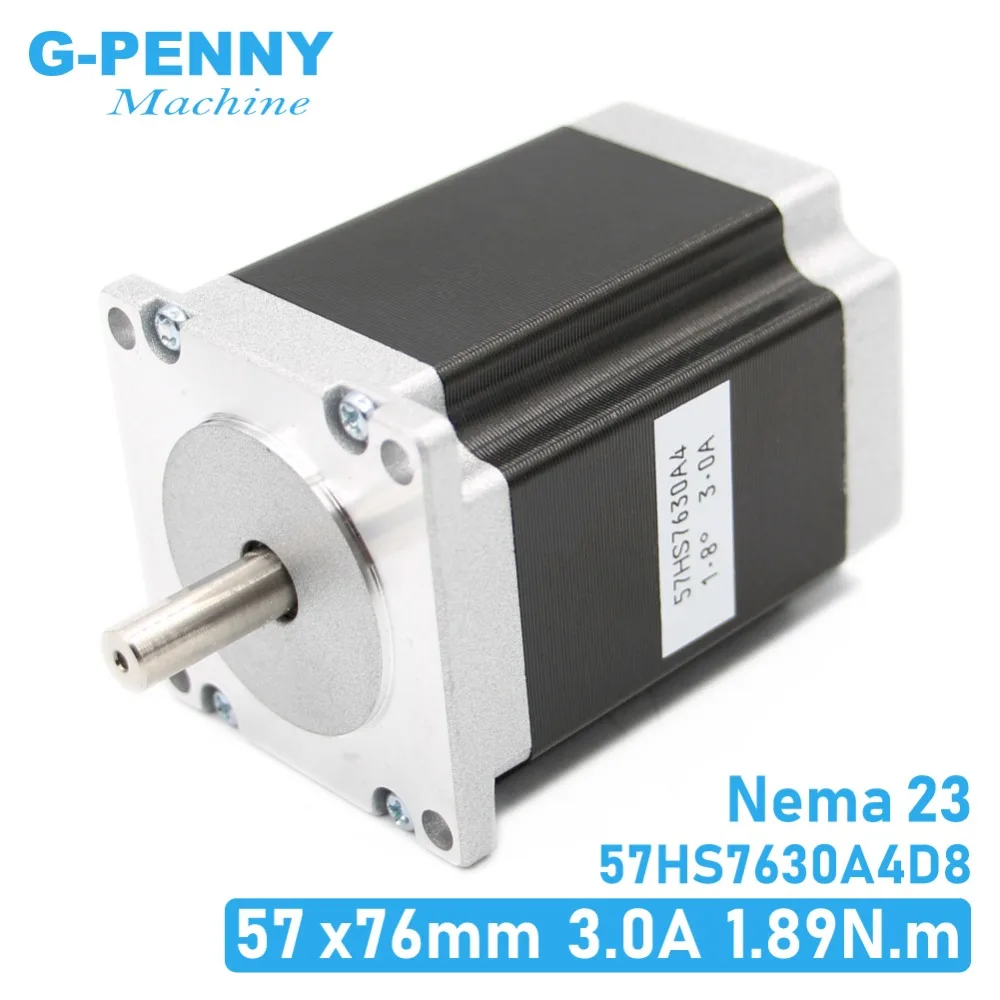 8mm para Máquina Cnc e Impressora Motor Deslizante X76mm1.89n. m 4-lead 1.8deg Nema 23 3a 270oz-in d = 3d! Alta Qualidade Nema23 Cnc 57