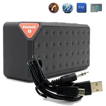 Портативный мини Bluetooth динамик беспроводная музыкальная звуковая коробка сабвуфер громкий динамик s с микрофоном для телефона Поддержка TF USB FM радио