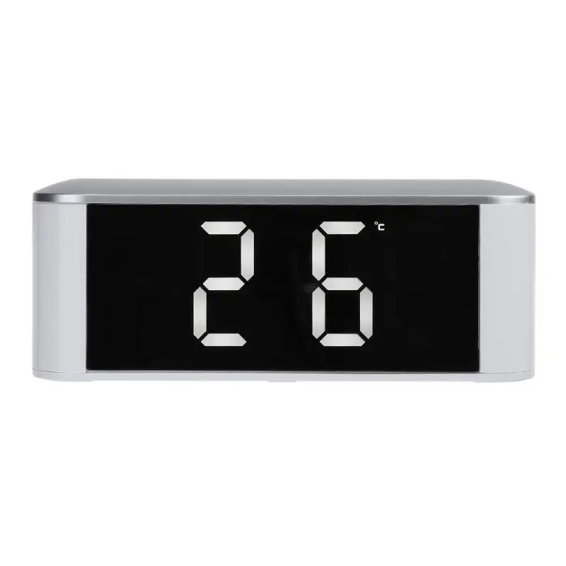 

Digital Time Display-Touch LED Mirror Clock 3 Modes Brightness Adjustable Table Alarm Clock Thermometer Snooze Function