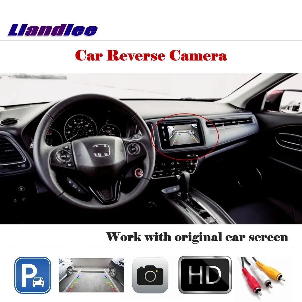 

Liandlee Auto Reverse Parking Camera For Honda HRV HR-V Vezel 2013~2018 / Rear Camera Back Work with Car Factory Screen