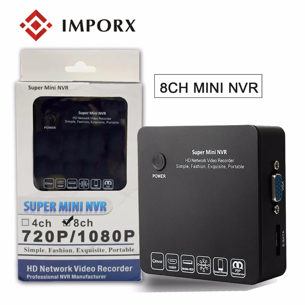 Acheter 8Ch Super Mini NVR 1080 p CCTV IP Caméra Réseau Enregistreur Vidéo Surveillance 8 Canal NVR ONVIF P2P 15 Multiples langues