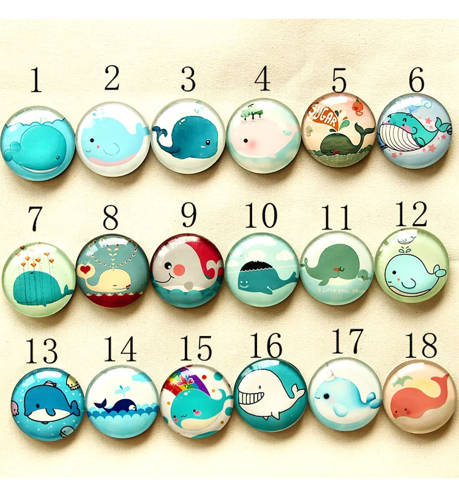 whale Fridge Magnet 01