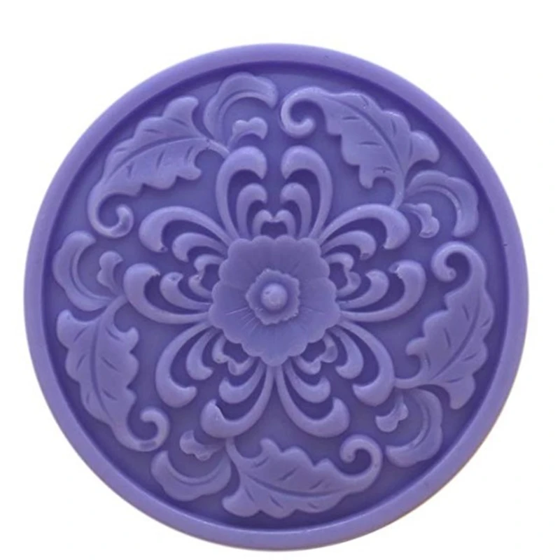 Small Flower Mold DIY Silicone Soap Mold Candle Molds Resin Wax Round Mold