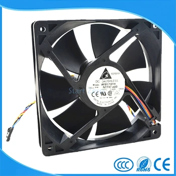 

Delta AFB1212VH PWM 12025 12V 0.60A 12CM 4PIN cooling fan 120*120*25mm