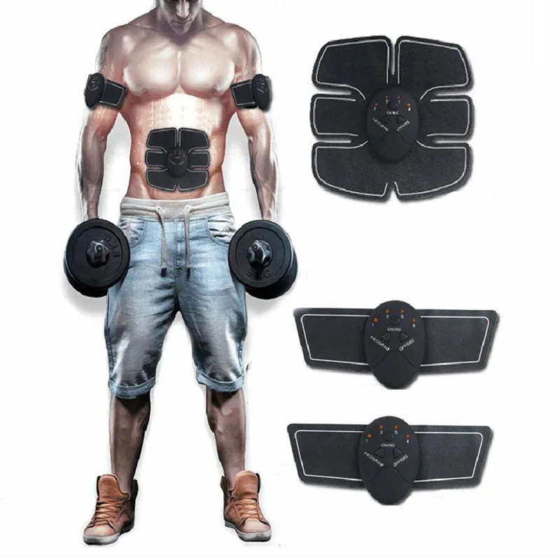 Durable Abdominal Smart Stimulator Training Fitness Gear Muscle Abdominal Exerciser Toning Belt Battery Abs Fit High Quality