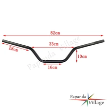 Papanda мотоцикл 7/" Черный алюминиевый руль 22 мм ручка бар универсальный для Harley Honda Suzuki Yamaha Ducati