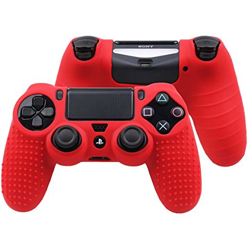 9 в 1 Шипованный Противоскользящий силиконовый чехол для sony playstation Dualshock 4 PS4 DS4 Pro тонкий контроллер и ручка