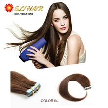 18″20″22″24″100% Natural Human Hair Real 7A Brazilain Remy Tape Hair Straight Virgin Hair Extensions Optional Tape In Human Hair