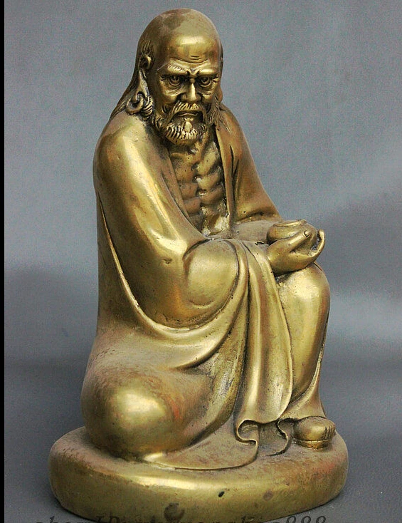 

Mahayana Buddhism India Arhat Damo Bodhidharma Dharma Buddha Copper Brass Statue
