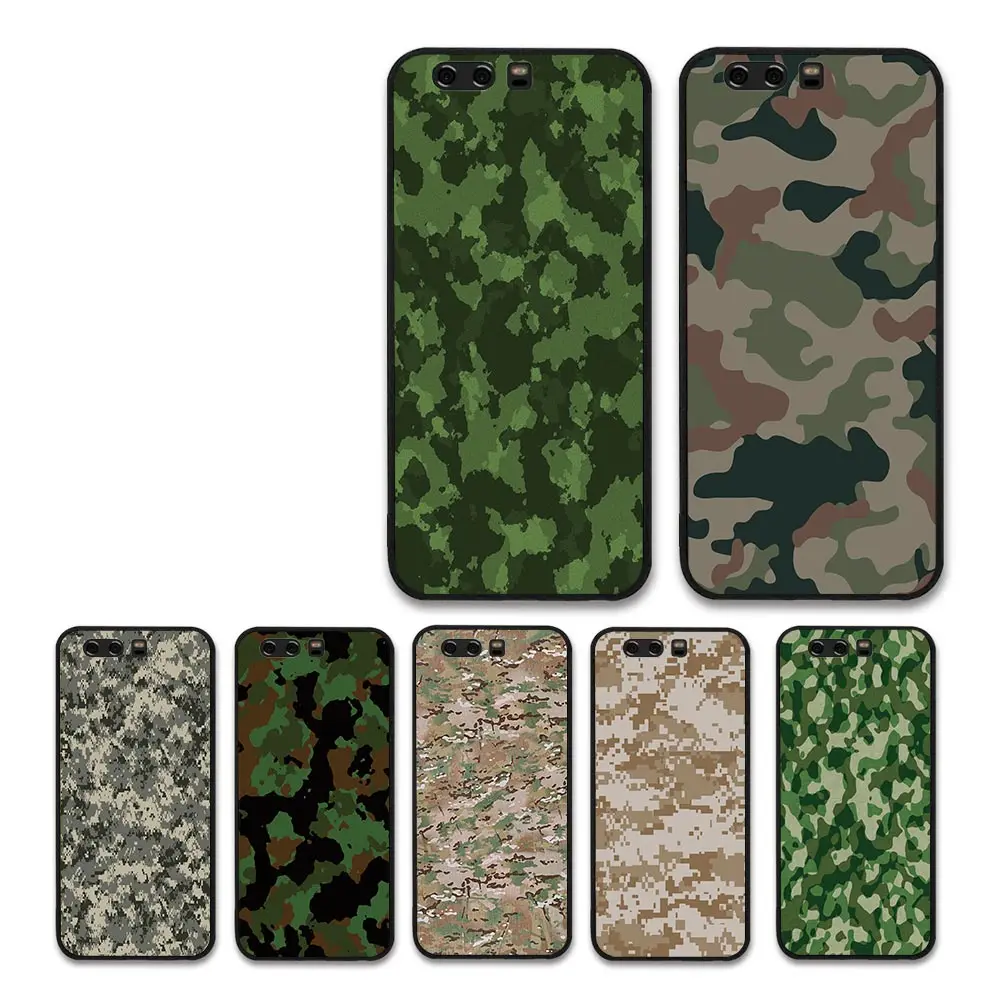 

Camouflage color soldier Army Camo Plastic Hard Back case For HUAWEI P10 lite P20 P30 nova 2 PLUS mate 8 9 10 20 Phone Cases