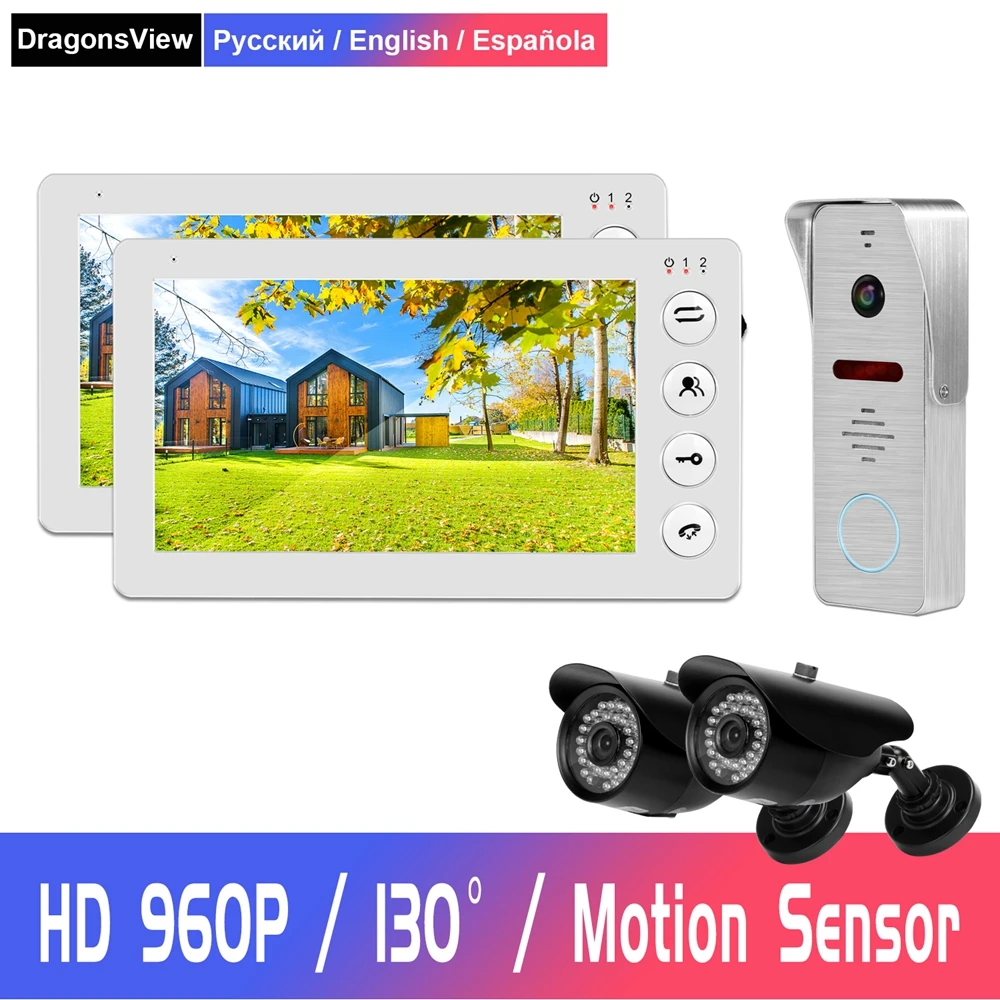 

HD 960P Video Intercom for Home Video Door Phone Door Intercom Security System with CCTV Camera Support Motion Detect Recording