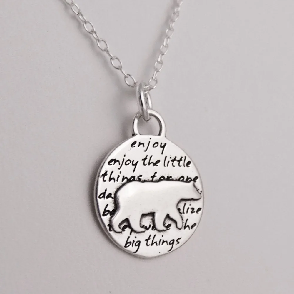 

20pcs Inspirational Bear Charm Necklace