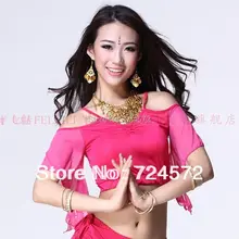 Костюм для танца живота, сексуальный молочный Шелковый марлевый пояс, топ и тройники, одежда для танца живота