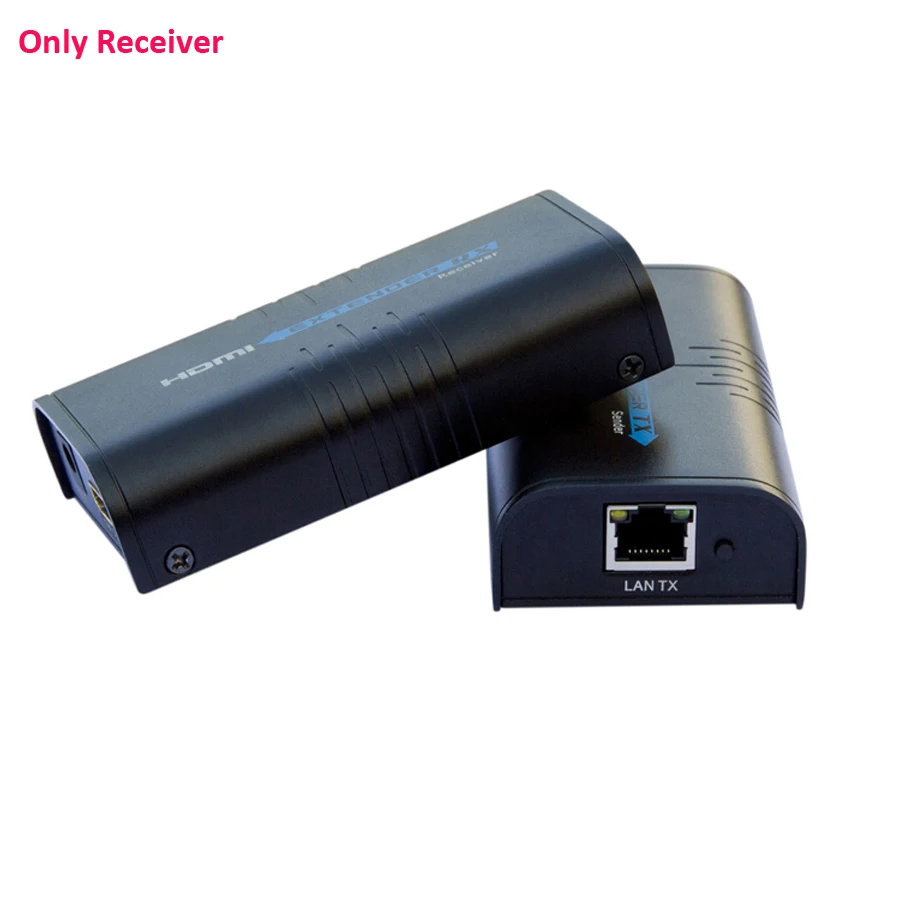 Only Receiver HDMI 1080P Over LAN RJ45 CAT5e CAT6 Extender Up